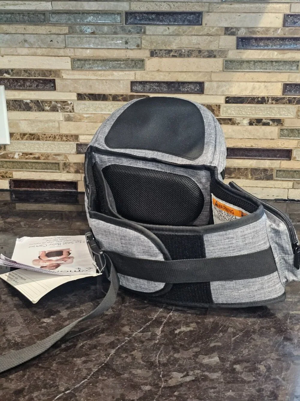 Momcozy Baby Hip Seat Carrier (Heather Gray)